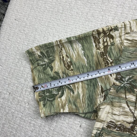 St Johns Bay Island Style Hawaiian Shirt Men Sz S Cotton Sailboat Palm Tree Y2K - Picture 9 of 14